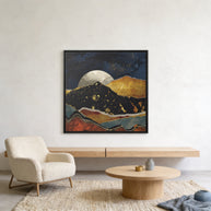 Bronze Night - Matte Canvas, Framed (Multi-color)