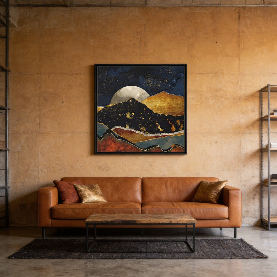 Bronze Night - Matte Canvas, Framed (Multi-color)