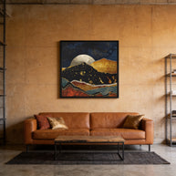 Bronze Night - Matte Canvas, Framed (Multi-color)