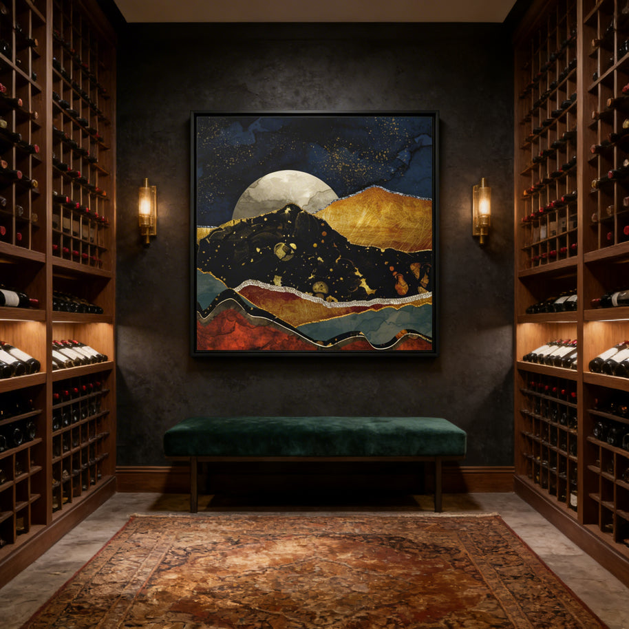 Bronze Night - Matte Canvas, Framed (Multi-color)