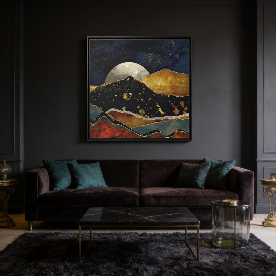 Bronze Night - Matte Canvas, Framed (Multi-color)