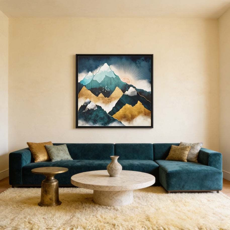 Daybreak - Matte Canvas, Framed (Multi-color)
