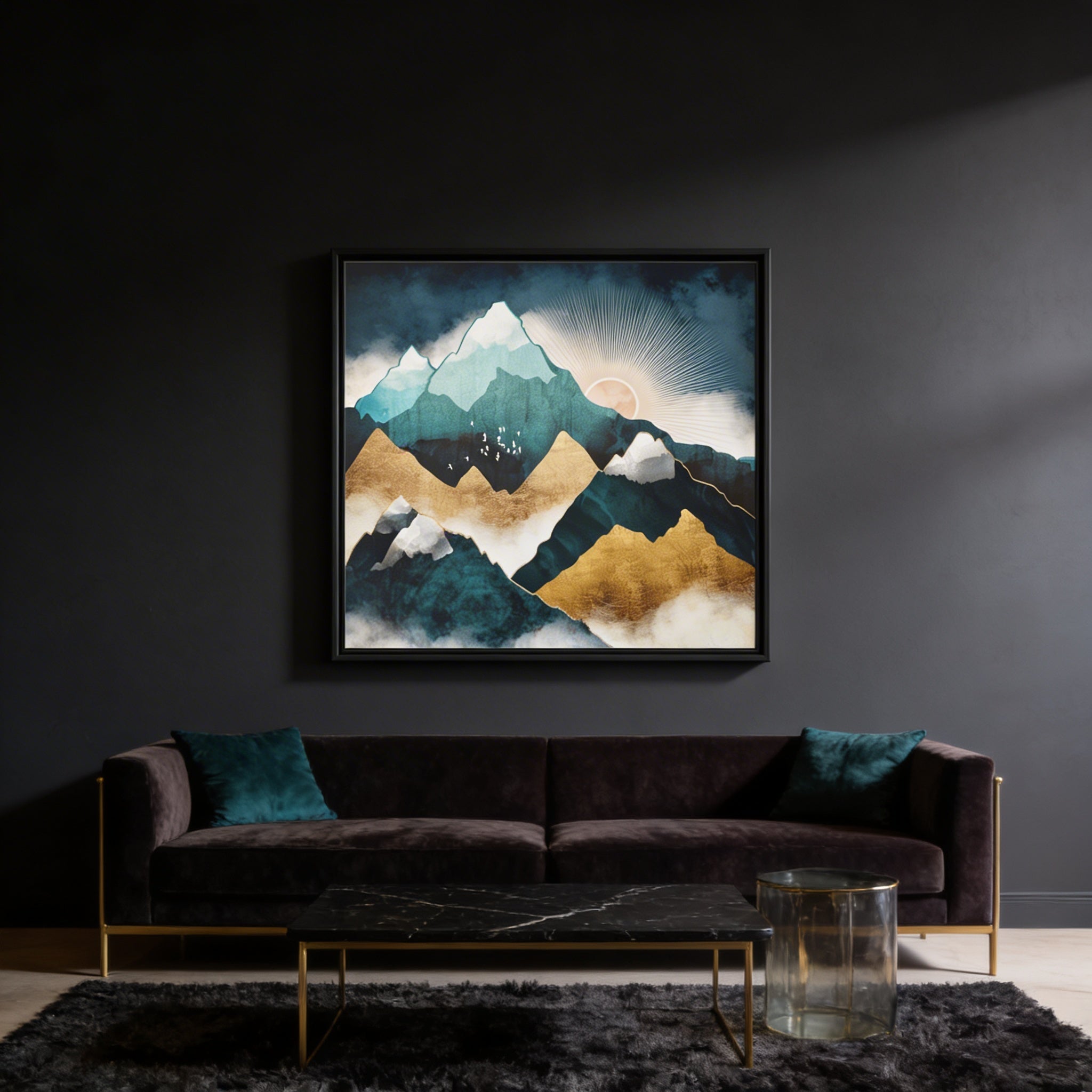 Daybreak - Matte Canvas, Framed (Multi-color)