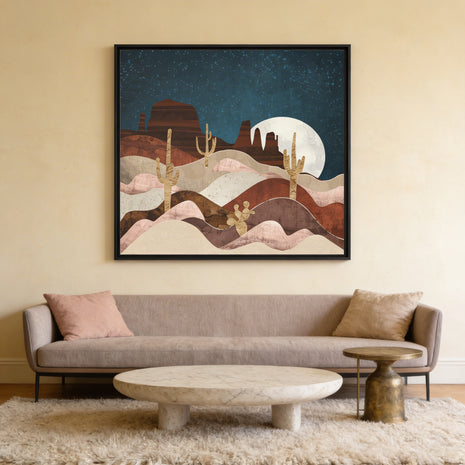 Desert Stars - Matte Canvas, Framed (Multi-color)