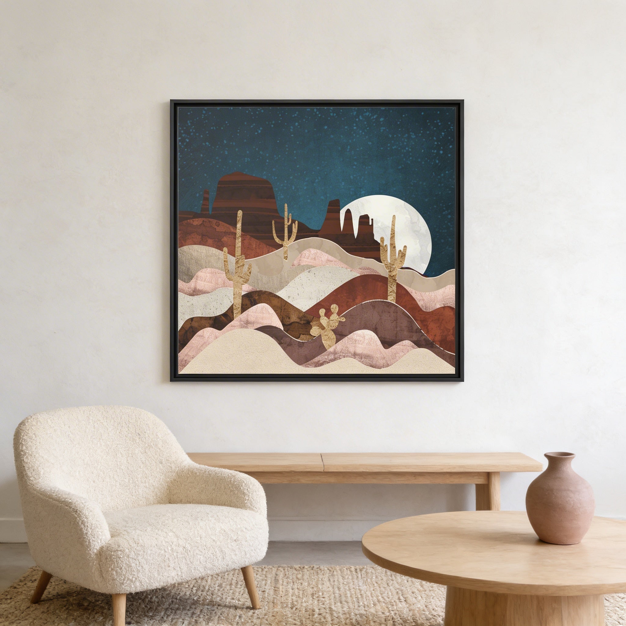 Desert Stars - Matte Canvas, Framed (Multi-color)