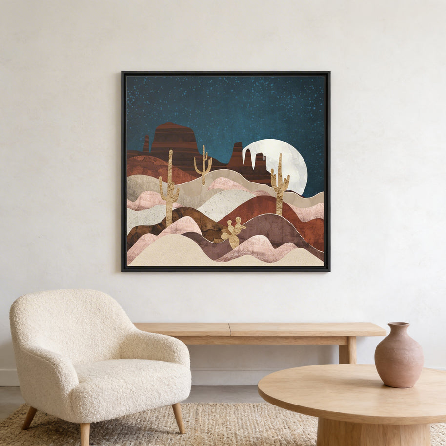 Desert Stars - Matte Canvas, Framed (Multi-color)