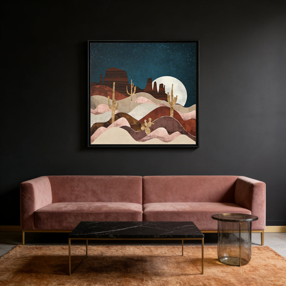 Desert Stars - Matte Canvas, Framed (Multi-color)