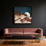 Desert Stars - Matte Canvas, Framed (Multi-color)