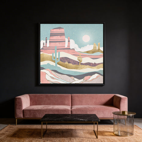 Desert Sun - Matte Canvas, Framed (Multi-color)