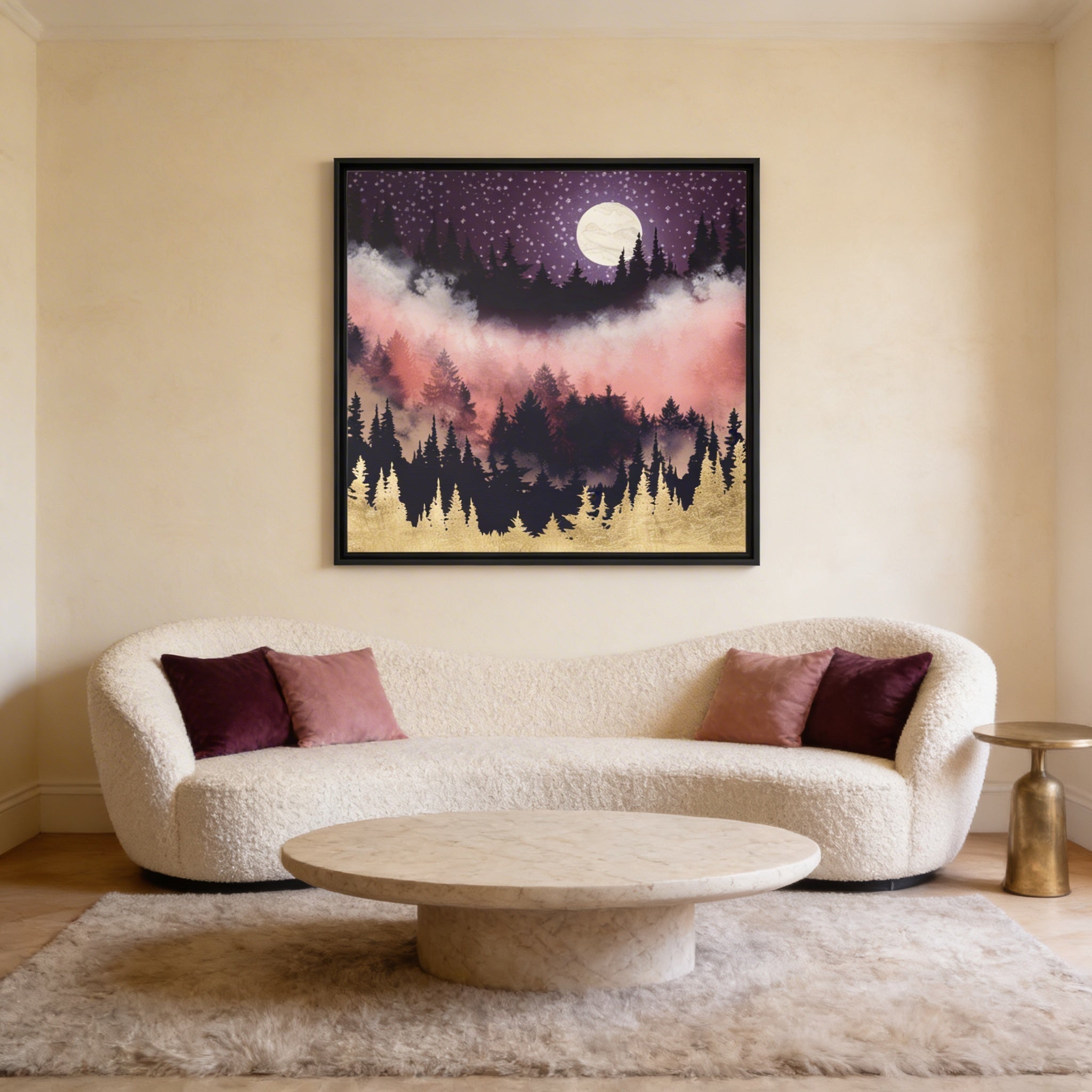 Evening Glow - Matte Canvas, Framed (Multi-color)