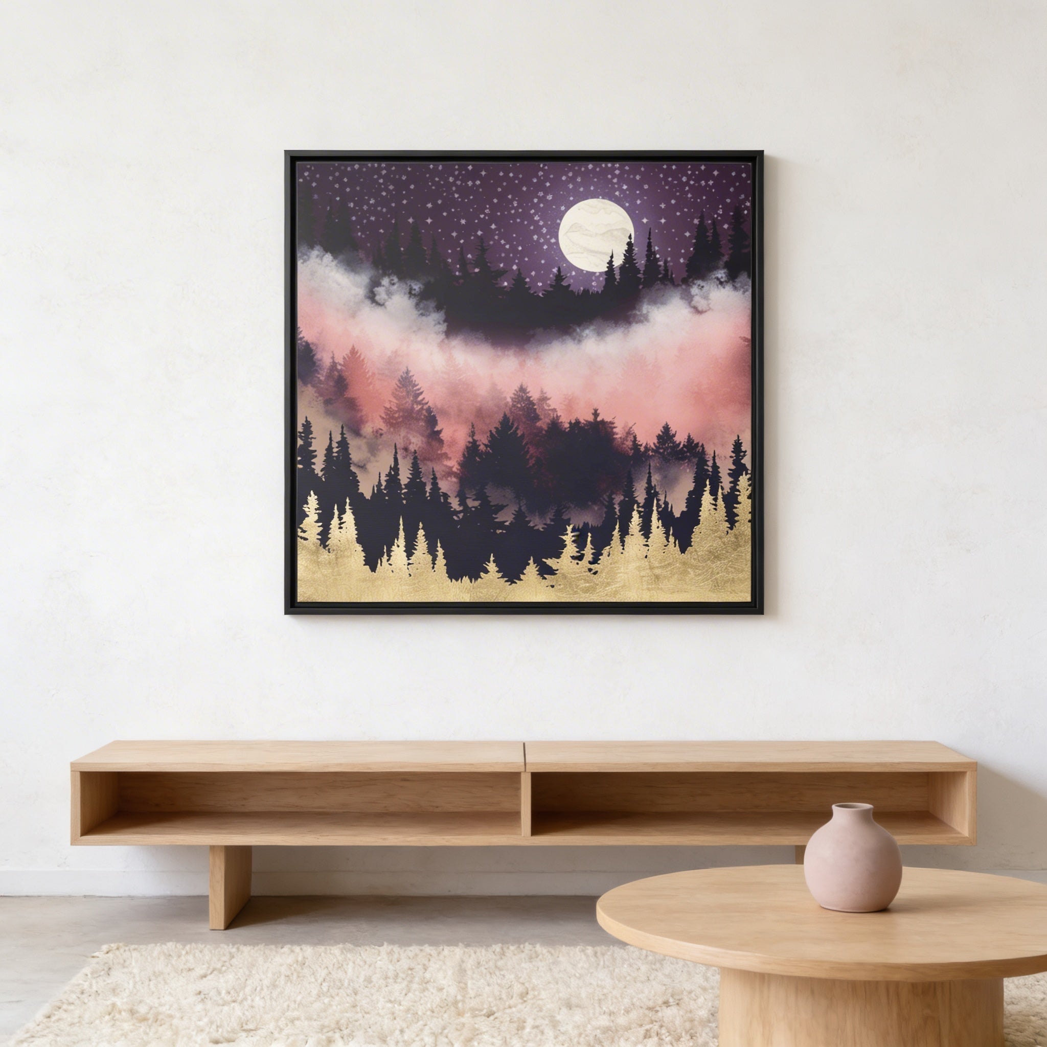 Evening Glow - Matte Canvas, Framed (Multi-color)