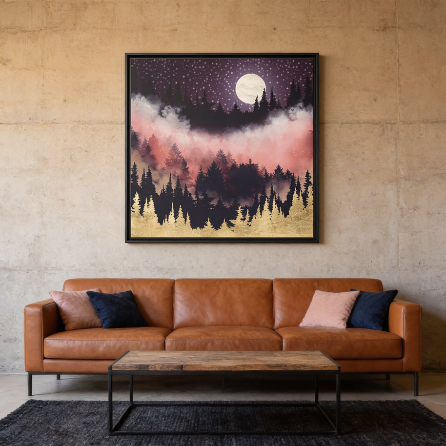 Evening Glow - Matte Canvas, Framed (Multi-color)
