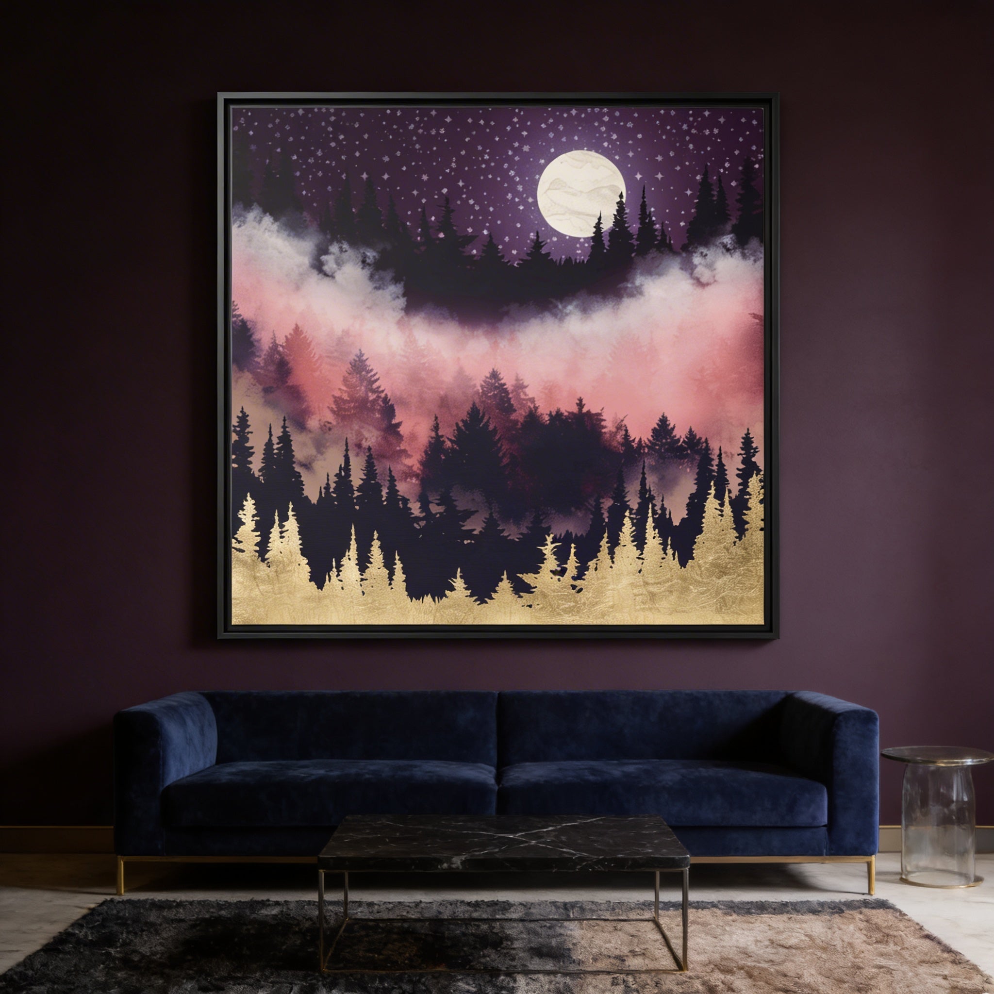 Evening Glow - Matte Canvas, Framed (Multi-color)