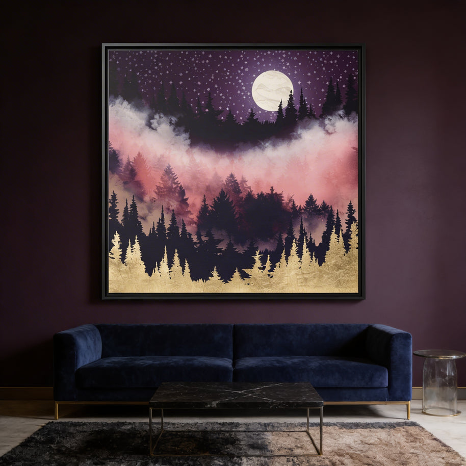 Evening Glow - Matte Canvas, Framed (Multi-color)