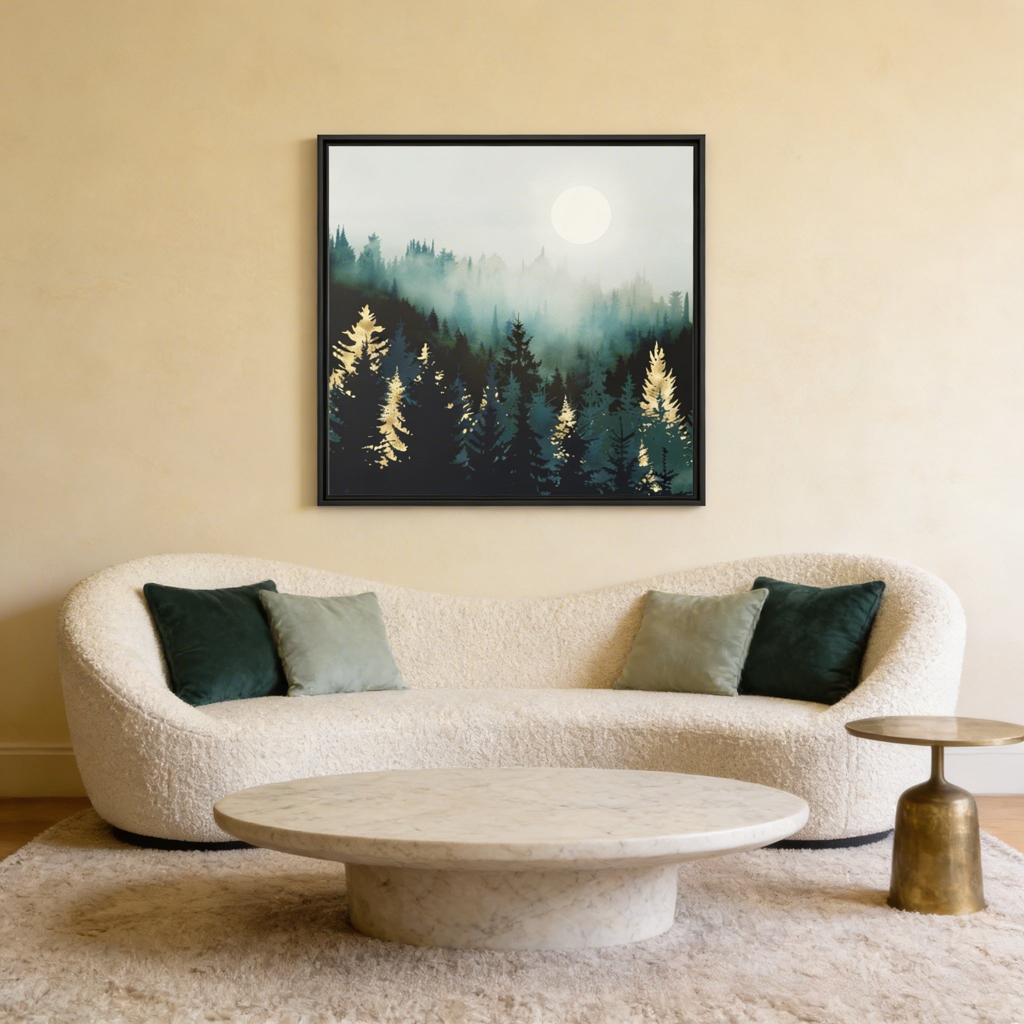 Forest Glow - Matte Canvas, Framed (Multi-color)