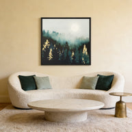 Forest Glow - Matte Canvas, Framed (Multi-color)