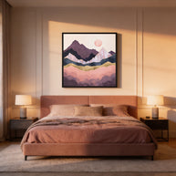 Mauve Mist - Matte Canvas, Framed (Multi-color)