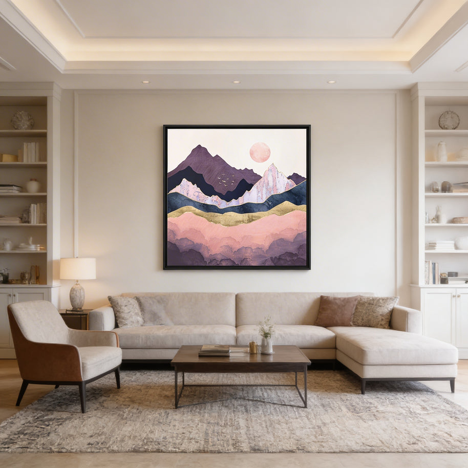 Mauve Mist - Matte Canvas, Framed (Multi-color)