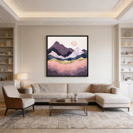 Mauve Mist - Matte Canvas, Framed (Multi-color)