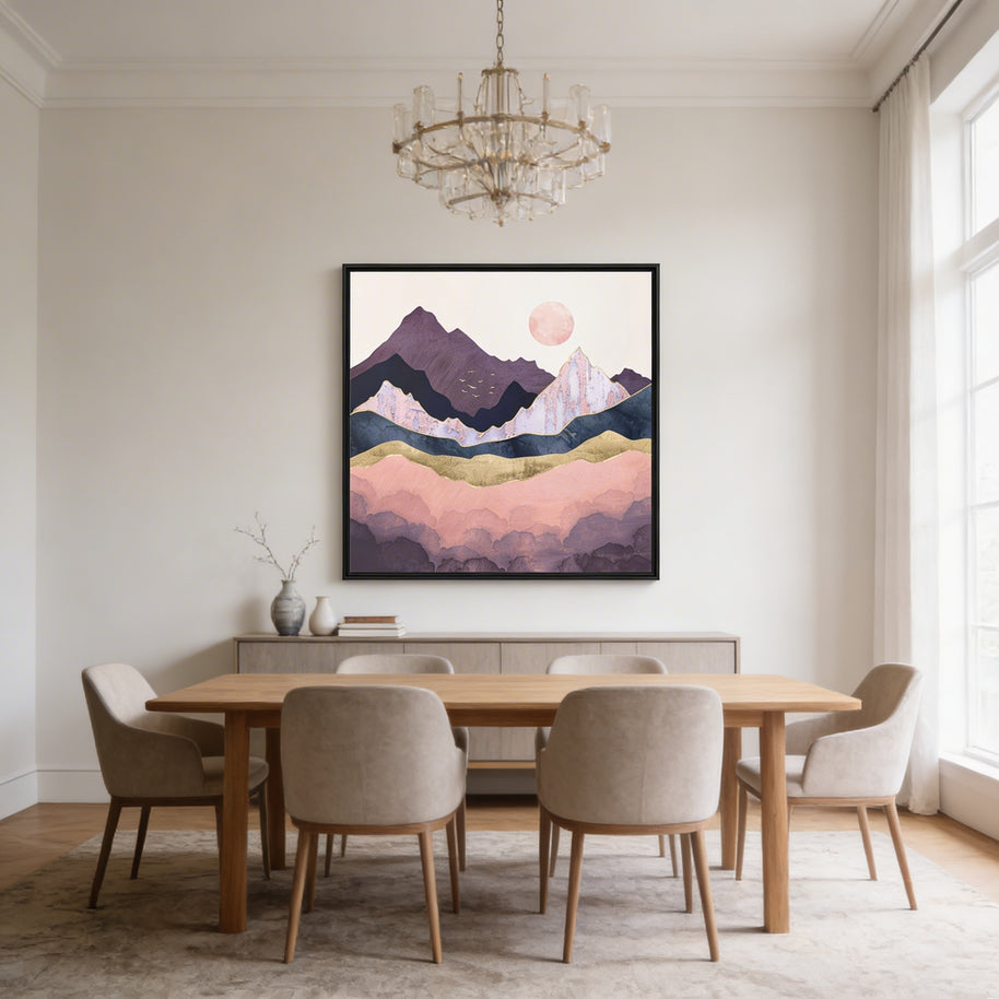 Mauve Mist - Matte Canvas, Framed (Multi-color)