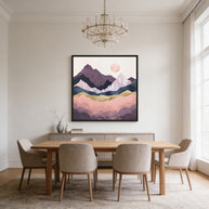 Mauve Mist - Matte Canvas, Framed (Multi-color)
