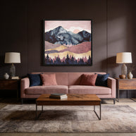 Mauve Vista - Matte Canvas, Framed (Multi-color)