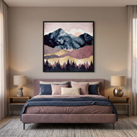 Mauve Vista - Matte Canvas, Framed (Multi-color)