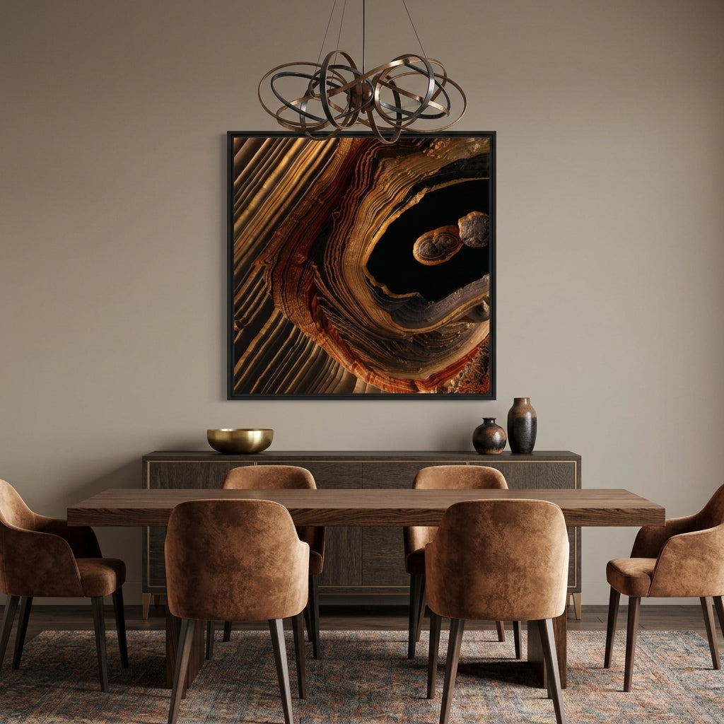 Tigers Eye Canyon - Matte Canvas, Framed (Multi-color)