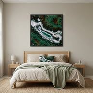 Emerald Agate - Matte Canvas, Framed (Multi-color)
