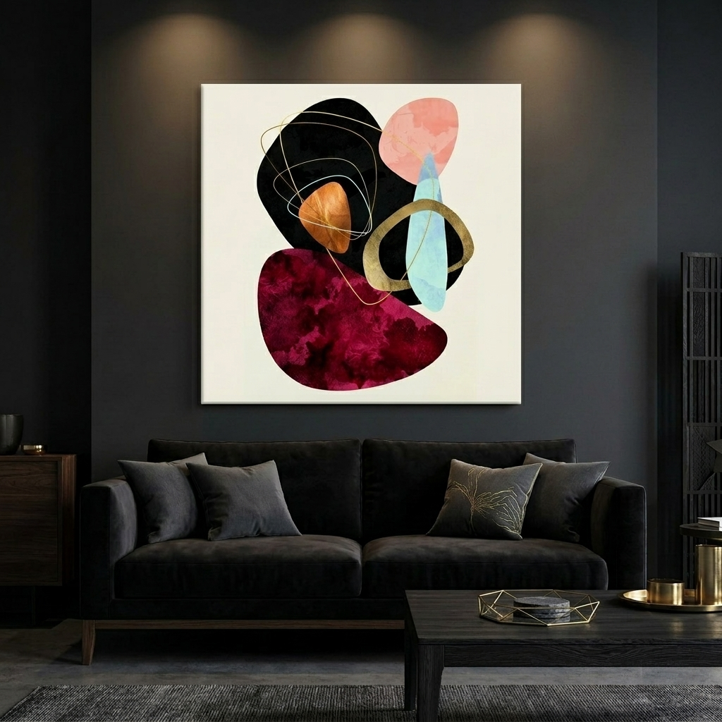 Abstract Pebbles II Matte Canvas, Stretched, No Frame