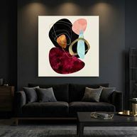 Abstract Pebbles II Matte Canvas, Stretched, No Frame
