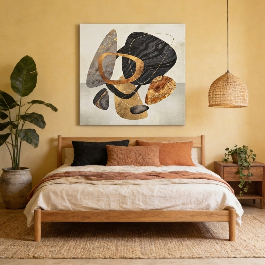 Abstract Pebbles III Matte Canvas, Stretched, No Frame