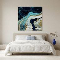 Aerial Ocean Abstract Matte Canvas, Stretched, No Frame