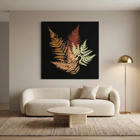 Autumn Fern Matte Canvas, Stretched, No Frame