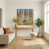 Autumn Fox Matte Canvas, Stretched, No Frame