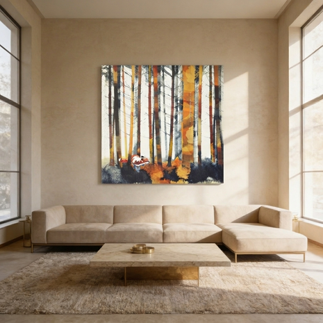 Autumn Hunt Matte Canvas, Stretched, No Frame