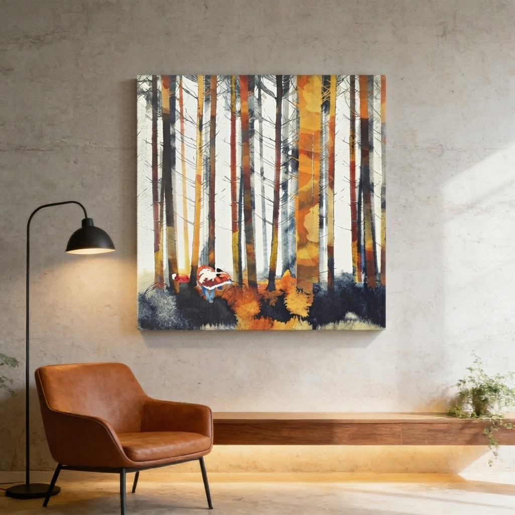 Autumn Hunt Matte Canvas, Stretched, No Frame