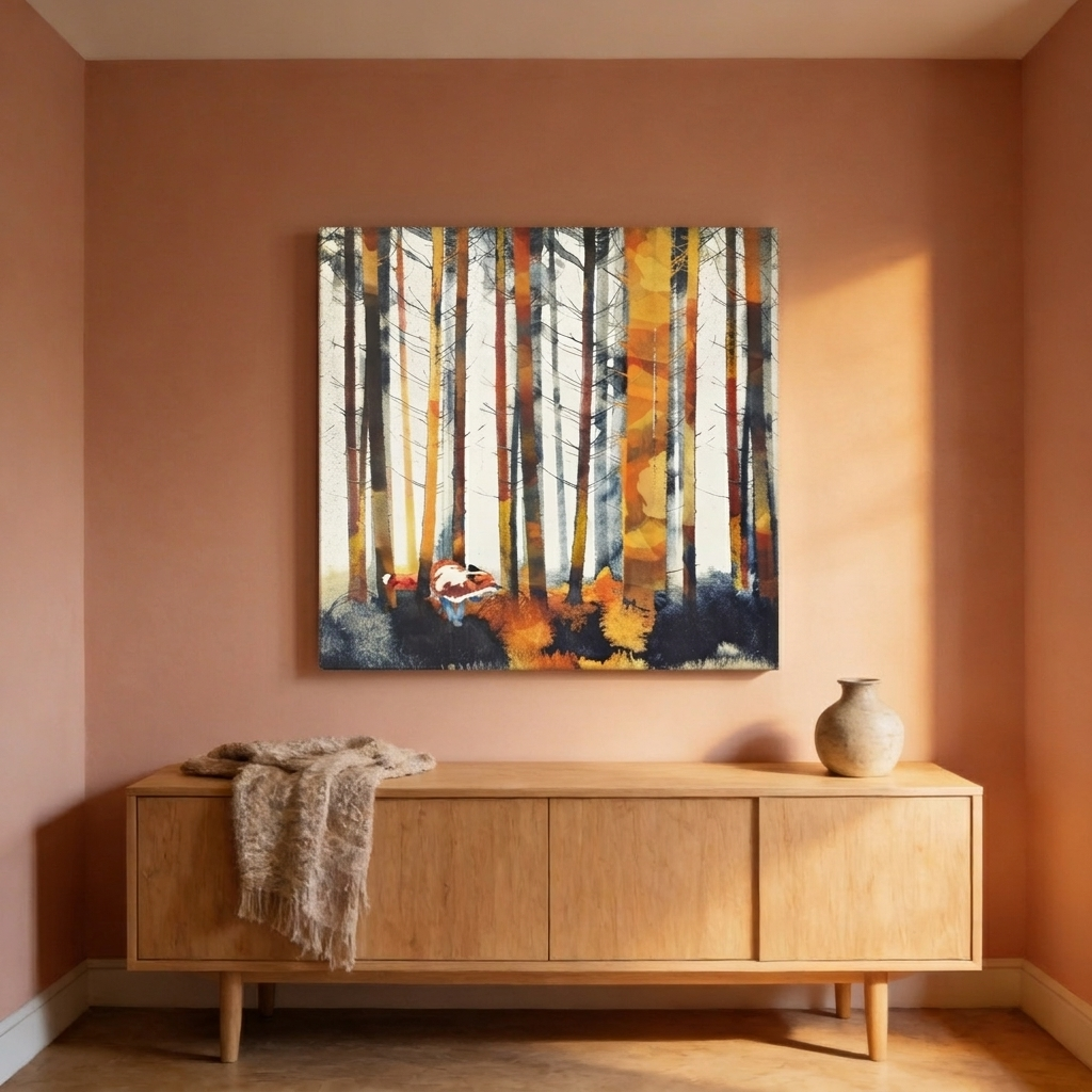 Autumn Hunt Matte Canvas, Stretched, No Frame