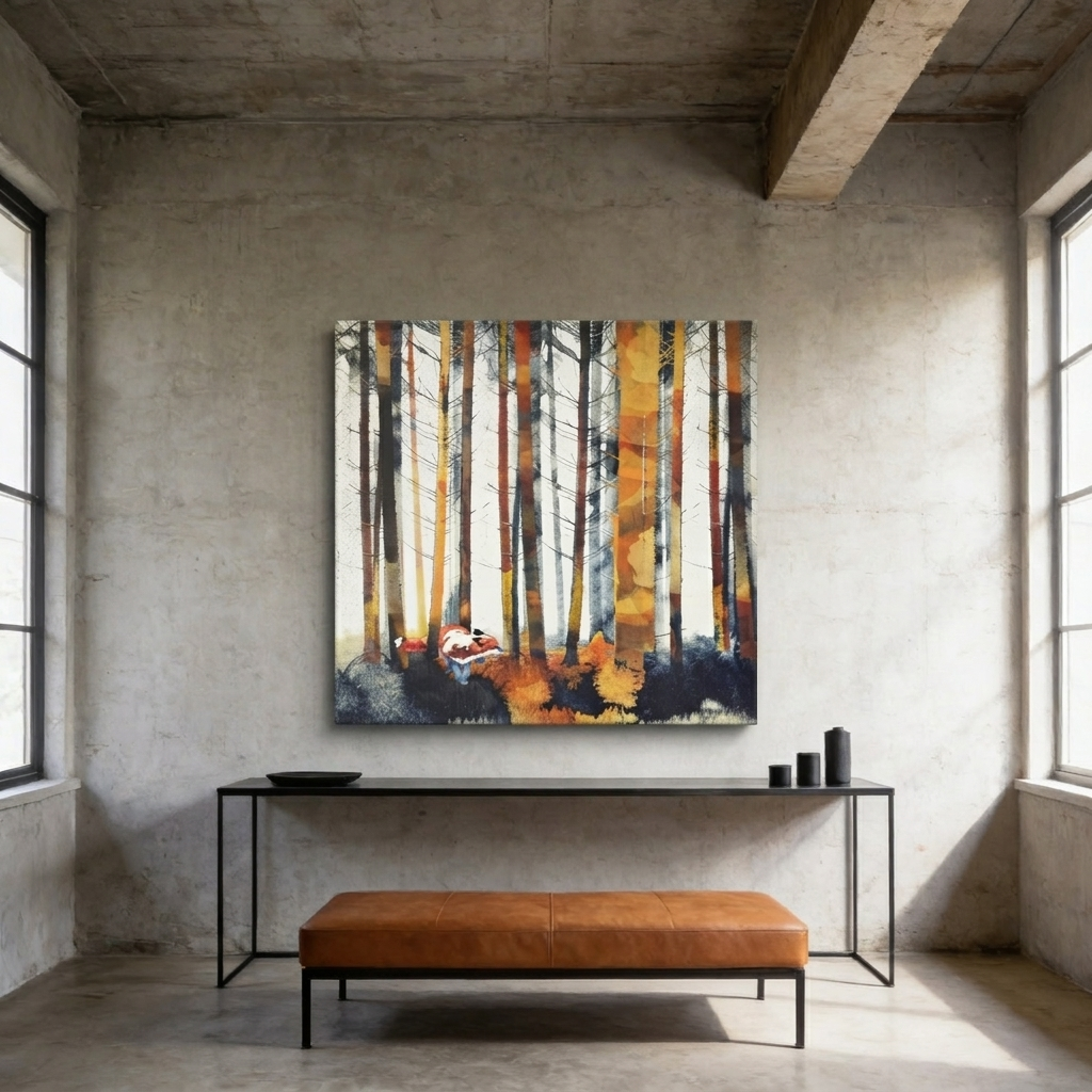 Autumn Hunt Matte Canvas, Stretched, No Frame