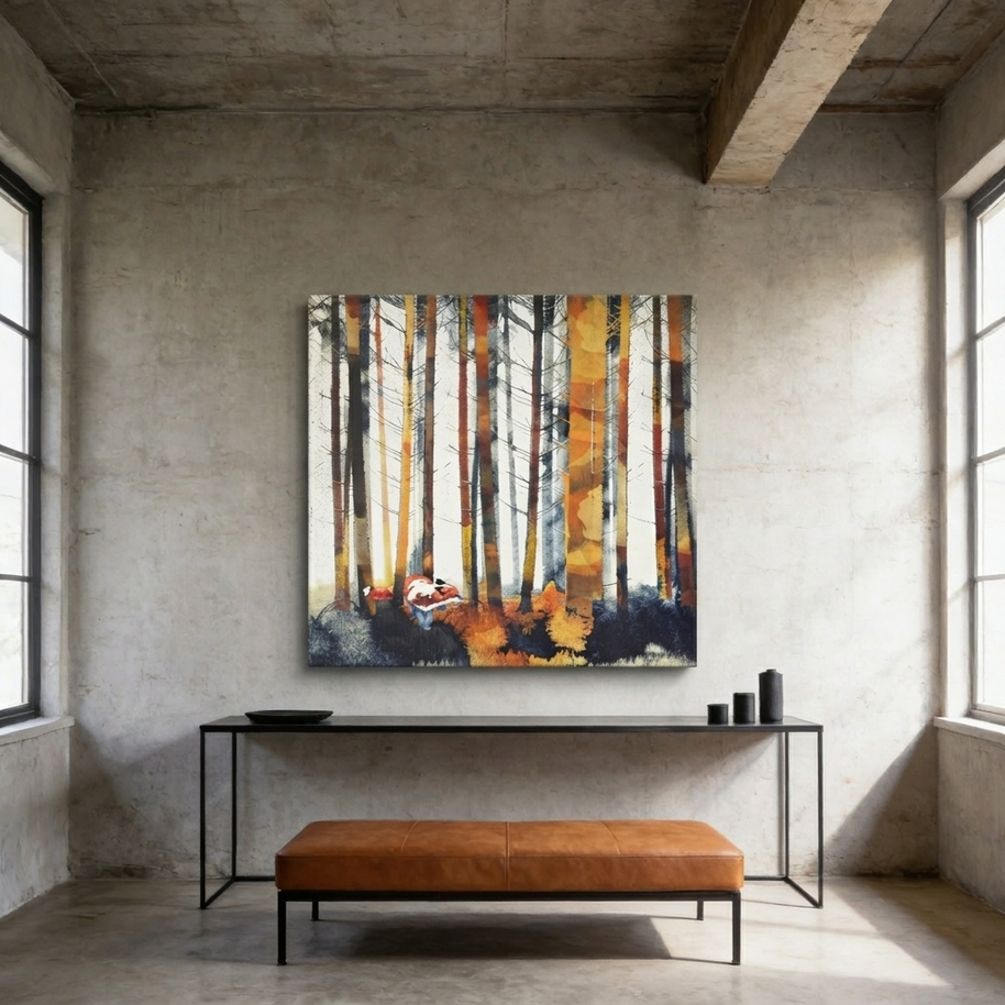 Autumn Hunt Matte Canvas, Stretched, No Frame