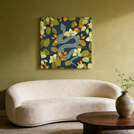 Autumn Serpent Garden Matte Canvas, Stretched, No Frame