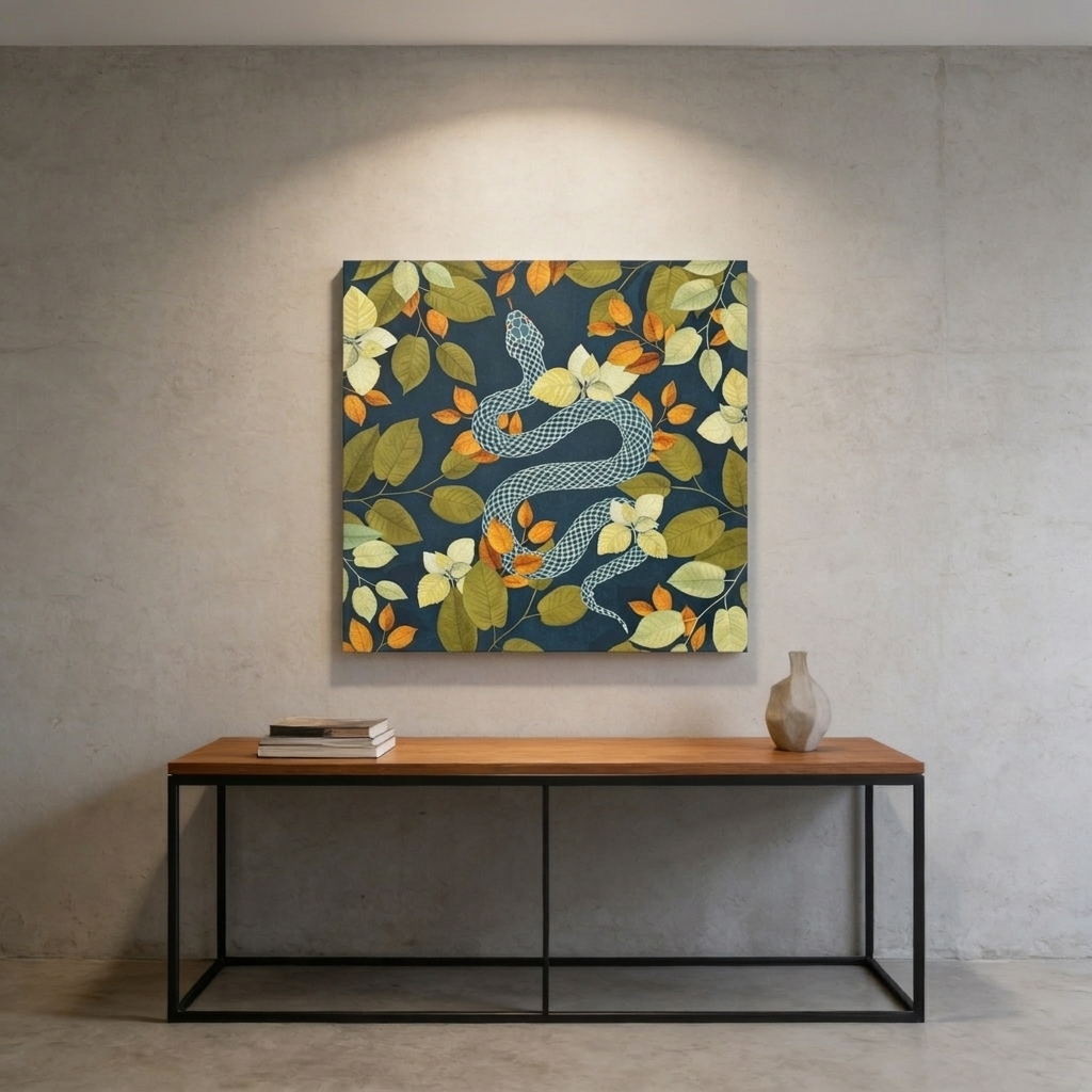 Autumn Serpent Garden Matte Canvas, Stretched, No Frame