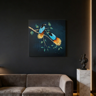 Birds of Paradise Matte Canvas, Stretched, No Frame