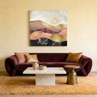 Blush Sun Matte Canvas, Stretched, No Frame