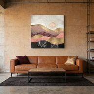 Blush Sun Matte Canvas, Stretched, No Frame
