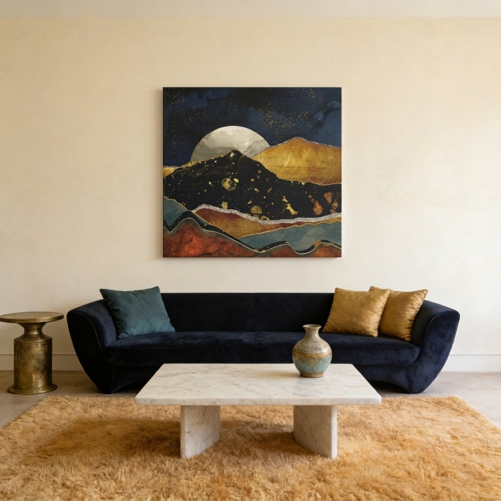 Bronze Night Matte Canvas, Stretched, No Frame