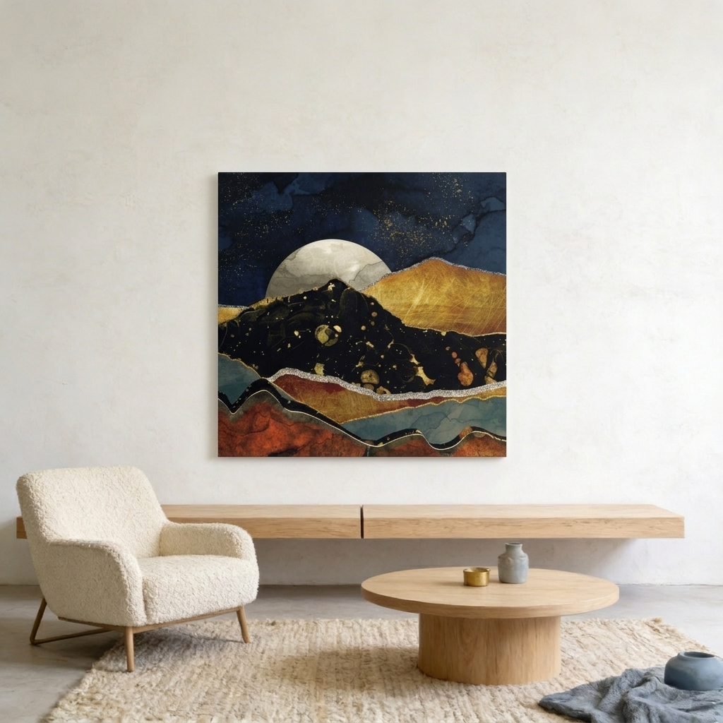 Bronze Night Matte Canvas, Stretched, No Frame