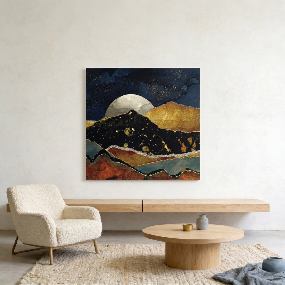 Bronze Night Matte Canvas, Stretched, No Frame