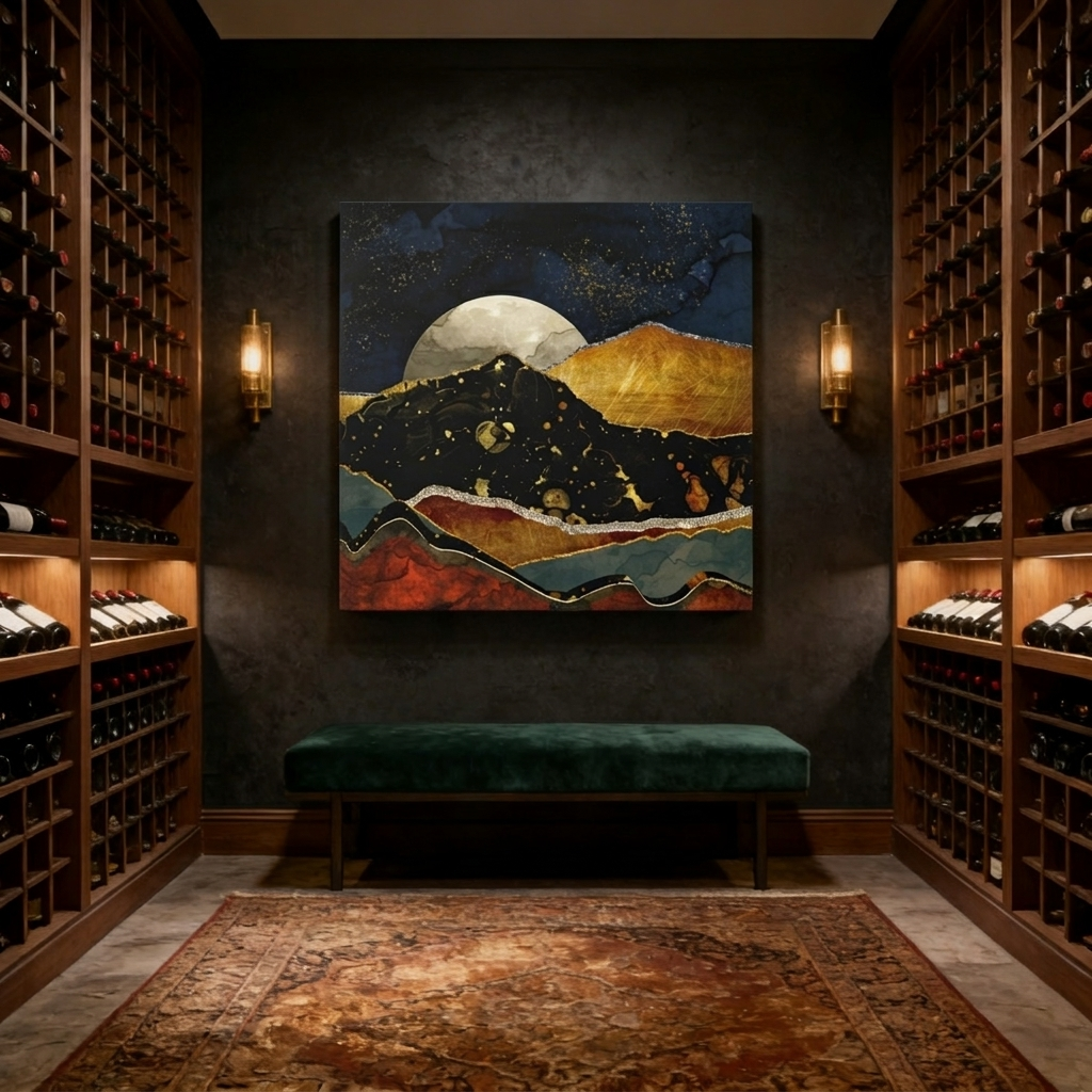 Bronze Night Matte Canvas, Stretched, No Frame