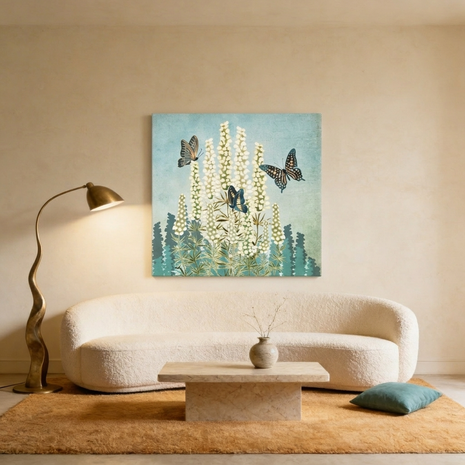 Butterfly Garden Matte Canvas, Stretched, No Frame
